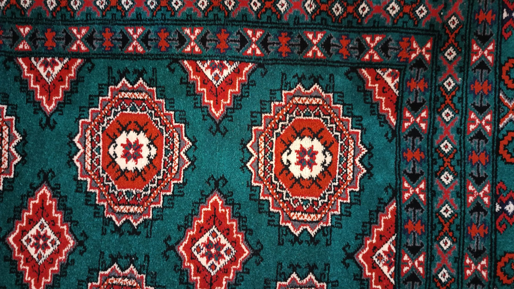 Turkmen Carpet Flowers