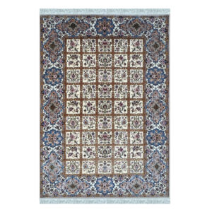 Four-meter handmade carpet, Isfahan model, code 1412