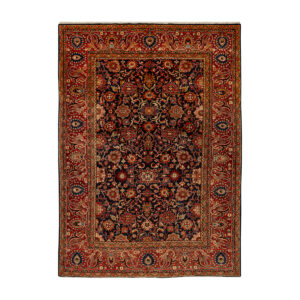 Seven-meter handmade carpet, Nanj Malayer design, code 4.44.6402