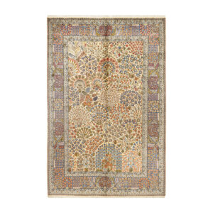 Six-meter handmade carpet, Kerman design, code 4.29.4