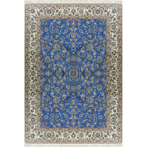 Six-meter handmade carpet, Afshan model, 6-layer Nain, code 1022