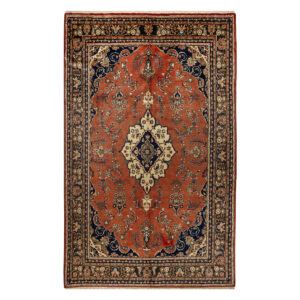 Seven-meter handmade carpet, Mehraban design, Hamedan, code 4.48.2420