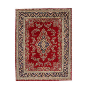 Twelve-meter Mansouri handmade carpet, Kerman model, plain floor, code 607082