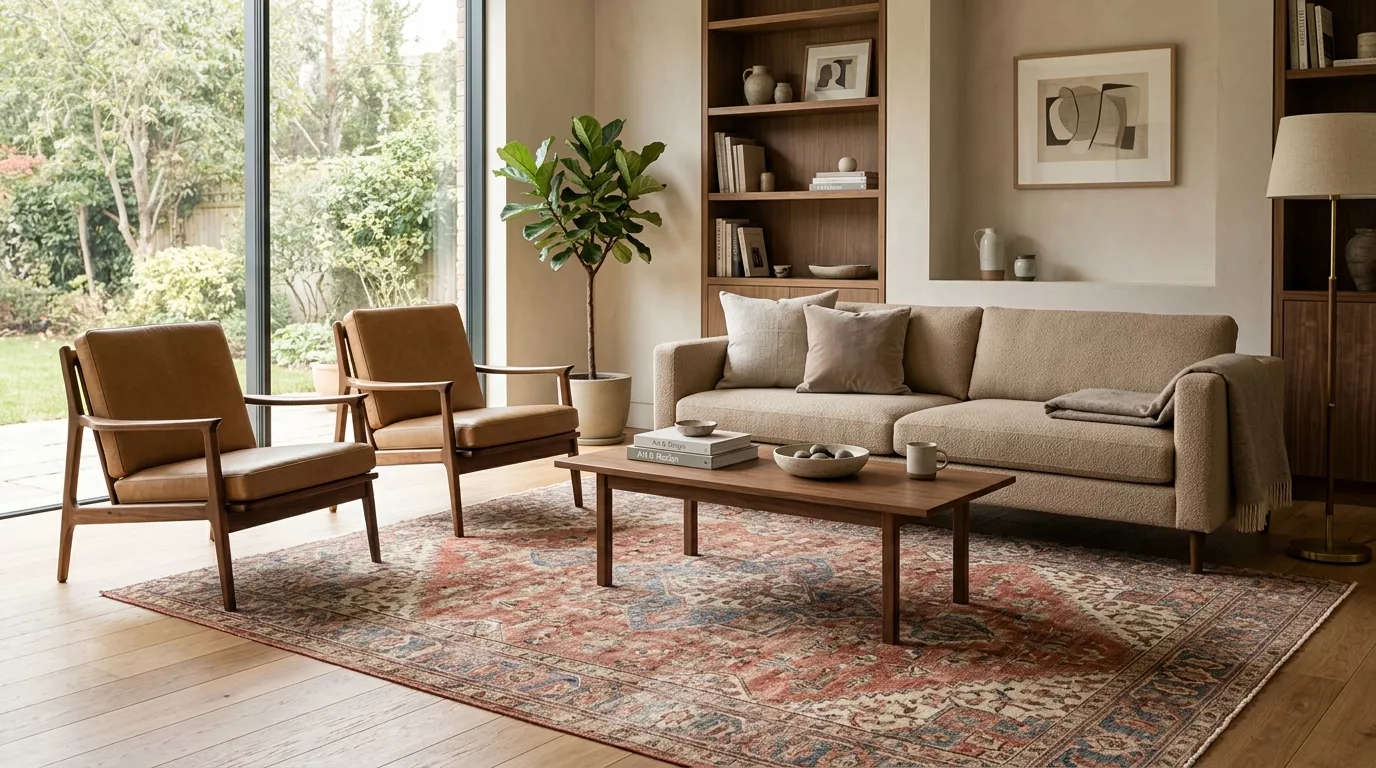 Persian rug modern home styling